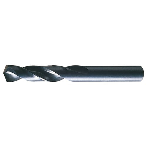 25/64 RHS / RHC HSS 135 Degree Split Point Heavy Duty Screw Machine Length Drill - Steam Oxide - Exact Tool & Supply