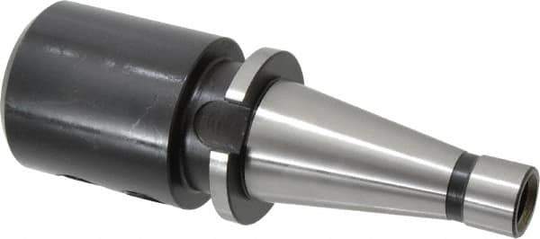 Interstate - NMTB40 Taper Shank 1-1/4" Hole End Mill Holder/Adapter - 2-1/2" Nose Diam, 3-3/4" Projection, 5/8-11 Drawbar - Exact Tool & Supply