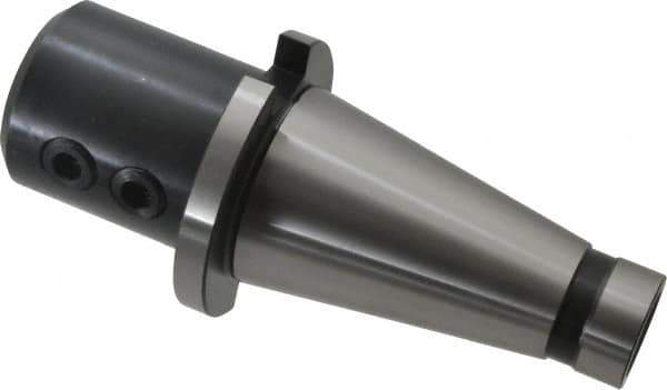 Interstate - NMTB50 Taper Shank 1-1/2" Hole End Mill Holder/Adapter - 2-5/8" Nose Diam, 3-1/2" Projection, 1-8 Drawbar - Exact Tool & Supply
