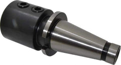 Interstate - NMTB50 Taper Shank 2" Hole End Mill Holder/Adapter - 2-9/16" Nose Diam, 5" Projection, 1-8 Drawbar - Exact Tool & Supply