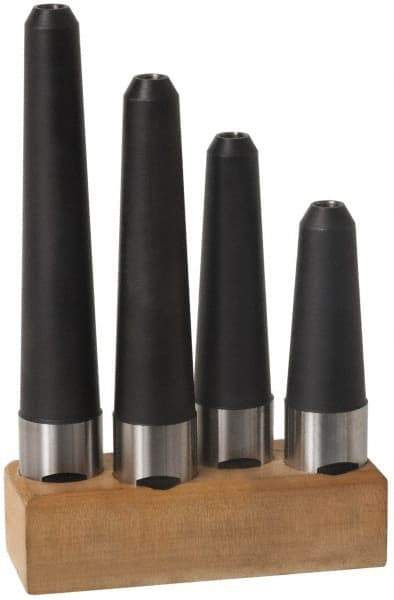 Made in USA - 1-1/4" Shank Diam Straight Shank with Weldon Flat 1/2" Hole End Mill Holder/Adapter - 3" Projection - Exact Tool & Supply