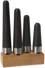 Made in USA - 1-1/4" Shank Diam Straight Shank with Weldon Flat 1/2" Hole End Mill Holder/Adapter - 3" Projection - Exact Tool & Supply