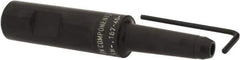 Made in USA - 3/4" Shank Diam Straight Shank with Weldon Flat 3/16" Hole End Mill Holder/Adapter - 2" Projection - Exact Tool & Supply