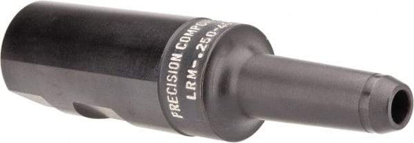 Made in USA - 1" Shank Diam Straight Shank with Weldon Flat 1/4" Hole End Mill Holder/Adapter - 2" Projection - Exact Tool & Supply