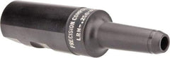 Made in USA - 1" Shank Diam Straight Shank with Weldon Flat 1/4" Hole End Mill Holder/Adapter - 2" Projection - Exact Tool & Supply