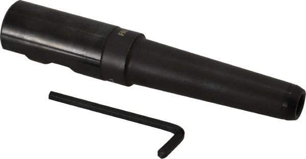 Made in USA - 1" Shank Diam Straight Shank with Weldon Flat 3/8" Hole End Mill Holder/Adapter - 3" Projection - Exact Tool & Supply