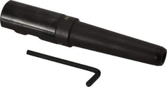 Made in USA - 1" Shank Diam Straight Shank with Weldon Flat 3/8" Hole End Mill Holder/Adapter - 3" Projection - Exact Tool & Supply
