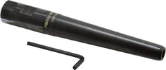 Made in USA - 1" Shank Diam Straight Shank with Weldon Flat 3/8" Hole End Mill Holder/Adapter - 5" Projection - Exact Tool & Supply