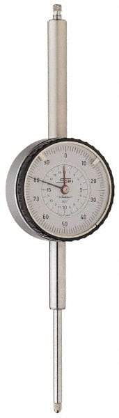 SPI - 0-50 Dial Reading, 0.0005" Graduation Dial Drop Indicator - 2-1/4" Dial - Exact Tool & Supply