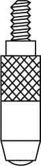 SPI - #4-48 Thread, Feeler (Spherical) Drop Indicator Contact Point - Exact Tool & Supply