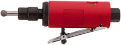 Sioux Tools - 1/4" Collet, Straight Handle, Straight Air Die Grinder - 26,000 RPM, Front Exhaust, 16 CFM, 0.3 hp, 6.21 bar, 1/4 NPT - Exact Tool & Supply