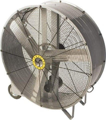 Airmaster - 42" Blade, Belt Drive, 1/2 hp, 14,000 & 8,000 CFM, Portable Blower with Wheels - 4.5 Amps, 115 Volts, 2 Speed, Single Phase - Exact Tool & Supply