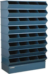 Stackbin - 8 Bin, Shelving Unit with Openings & Base - 37" Wide x 65-1/2" High - Exact Tool & Supply