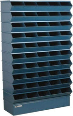 Stackbin - 10 Bin, Shelving Unit with Openings & Base - 37" Wide x 60" High - Exact Tool & Supply