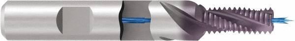 Emuge - #10-32, 0.15" Cutting Diam, 3 Flute, Solid Carbide Helical Flute Thread Mill - Internal Thread, 0.296" LOC, 2.165" OAL, 6mm Shank Diam - Exact Tool & Supply