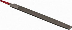 Simonds File - 8" Long, Second Cut, Mill American-Pattern File - Single Cut, Tang - Exact Tool & Supply