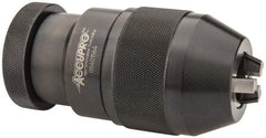 Accupro - JT3, 13/64 to 3/4" Capacity, Tapered Mount Drill Chuck - Keyless, 64mm Sleeve Diam, 121mm Open Length - Exact Tool & Supply