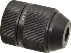 Accupro - 3/8-24, 1/32 to 3/8" Capacity, Threaded Mount Drill Chuck - Keyless, 41mm Sleeve Diam, 54.5mm Open Length - Exact Tool & Supply