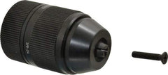 Accupro - 3/8-24, 1/16 to 1/2" Capacity, Threaded Mount Drill Chuck - Keyless, 43mm Sleeve Diam, 62.5mm Open Length - Exact Tool & Supply