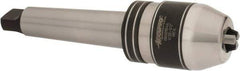 Accupro - 4MT, 1/32 to 1/2" Capacity, Integral Shank Drill Chuck - Keyed, Taper Shank, 54mm Sleeve Diam, 85mm Open Length - Exact Tool & Supply