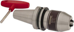 Accupro - BT40, 1/32 to 1/2" Capacity, Integral Shank Drill Chuck - Keyed, Taper Shank, 54mm Sleeve Diam, 96mm Open Length - Exact Tool & Supply