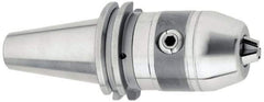 Accupro - CAT50, 1/32 to 1/2" Capacity, Integral Shank Drill Chuck - Keyed, Taper Shank, 54mm Sleeve Diam, 94mm Open Length - Exact Tool & Supply