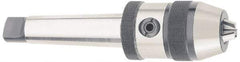 Accupro - 3MT, 1/8 to 5/8" Capacity, Integral Shank Drill Chuck - Keyed, Taper Shank, 57mm Sleeve Diam, 88mm Open Length - Exact Tool & Supply