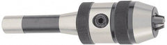 Accupro - R8, 1/8 to 5/8" Capacity, Integral Shank Drill Chuck - Keyed, Taper Shank, 57mm Sleeve Diam, 88mm Open Length - Exact Tool & Supply