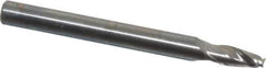 OSG - 5/32", 5/16" LOC, 3/16" Shank Diam, 2" OAL, 2 Flute, Solid Carbide Square End Mill - Single End, Uncoated, Spiral Flute, 30° Helix, Centercutting, Right Hand Cut, Right Hand Flute, Series 2021 - Exact Tool & Supply