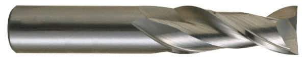 OSG - 1/4", 3/4" LOC, 1/4" Shank Diam, 2-1/2" OAL, 2 Flute, Solid Carbide Square End Mill - Single End, Diamond-Like Carbon (DLC) Finish, Spiral Flute, 30° Helix, Centercutting, Right Hand Cut, Right Hand Flute, Series 2022 - Exact Tool & Supply