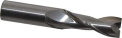 OSG - 5/8", 1-5/8" LOC, 5/8" Shank Diam, 3-1/2" OAL, 2 Flute, Solid Carbide Square End Mill - Single End, Uncoated, Spiral Flute, 30° Helix, Centercutting, Right Hand Cut, Right Hand Flute, Series 2022 - Exact Tool & Supply