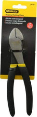 Stanley - 7-1/8" OAL, 1/2" Capacity, Cutting Pliers - 53/64" Jaw Length x 1-11/64" Jaw Width, Round Head, Cushion Grip Handle - Exact Tool & Supply