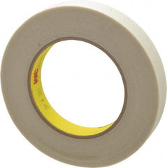 3M - 60 Yd Long x 3/4" Wide, Series 361, White Silicone Glass Cloth Tape - 7.5 mil Thick, 182 Lb/In Tensile Strength - Exact Tool & Supply