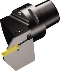 Sandvik Coromant - Cx-R/LF123..B Insert, 50mm Head Length, Modular Grooving Cutting Unit Head - Right Hand Cut, System Size C4, Through Coolant, Series CoroCut 1-2 - Exact Tool & Supply