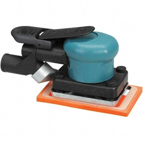 Dynabrade - 13 CFM Air Consumption, Palm Air Orbital Sander - Rectangular Pad, - Exact Tool & Supply