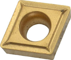 Kennametal - CCMT432 LF Grade KC850 Carbide Turning Insert - TiC/TiCN/TiN Finish, 80° Diamond, 1/2" Inscr Circle, 3/16" Thick, 1/32" Corner Radius - Exact Tool & Supply
