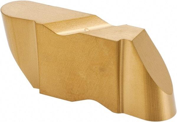 Kennametal - 4125NR Grade KC850, 6.35mm Cutting Width Carbide Grooving Insert - 6.35mm Max Depth of Cut, Left Hand, 3.18mm Corner Radius, TiC/TiCN/TiN Finish - Exact Tool & Supply