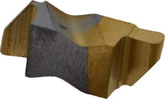 Kennametal - 3047NRP Grade KC730, 2.39mm Cutting Width Carbide Grooving Insert - 3.81mm Max Depth of Cut, Right Hand, 1.19mm Corner Radius, TiN Finish - Exact Tool & Supply