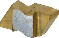 Kennametal - 2125NG K Grade KC730, 3.18mm Cutting Width Carbide Grooving Insert - 2.79mm Max Depth of Cut, Right Hand, 0.19mm Corner Radius, TiN Finish - Exact Tool & Supply