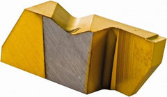 Kennametal - 3094NGD K Grade KC730, 2.39mm Cutting Width Carbide Grooving Insert - 6.35mm Max Depth of Cut, Right Hand, 0.19mm Corner Radius, TiN Finish - Exact Tool & Supply
