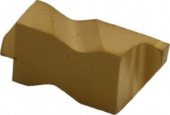 Kennametal - 3062NG K Grade KC850, 1.58mm Cutting Width Carbide Grooving Insert - 2.39mm Max Depth of Cut, Right Hand, 0.19mm Corner Radius, TiC/TiCN/TiN Finish - Exact Tool & Supply