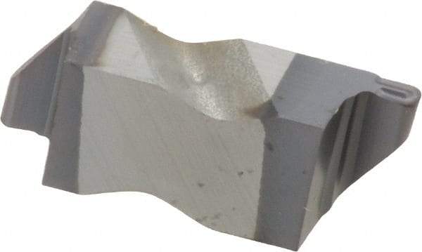 Kennametal - 3031NR K Grade KC5025, 1.58mm Cutting Width Carbide Grooving Insert - 2.39mm Max Depth of Cut, Right Hand, 0.79mm Corner Radius, TiAlN Finish - Exact Tool & Supply