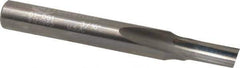 Onsrud - 3/16" Diam, 1/4" Shank Diam, 3/8" Length of Cut, 1 Flute Single Edge Straight Router Bit - 2" Overall Length, Right Hand Cut, Solid Carbide - Exact Tool & Supply
