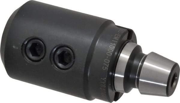 Royal Products - R8 Quick Change Taper Shank 1" Hole End Mill Holder/Adapter - 2" Nose Diam, 2-15/16" Projection - Exact Tool & Supply