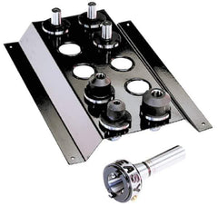 Royal Products - 8 Piece, R8 Quick Change Rotary Tooling Start to Up Drill & Mill Kit - Includes 3 Drill Chuck Tool Holders, 3 End Mill Tool Holders, Quick Change Body and Stand - Exact Tool & Supply