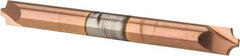 Accupro - 0.062" Radius, 3/16" Mill Diam, 2 Flute Solid Carbide Corner Rounding End Mill - Double End, TiCN Finish, 2" OAL, 3/16" Shank Diam - Exact Tool & Supply