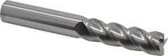 Accupro - 5/8", 4 Flute, Single End, Solid Carbide, 0.01" Corner Radius End Mill - 4-5/8" OAL, 40° Helix, Right Hand Flute, 2-1/8" LOC, Right Hand Cut - Exact Tool & Supply