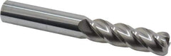 Accupro - 5/8", 4 Flute, Single End, Solid Carbide, 1/8" Corner Radius End Mill - 4-5/8" OAL, 40° Helix, Right Hand Flute, 2-1/8" LOC, Right Hand Cut - Exact Tool & Supply