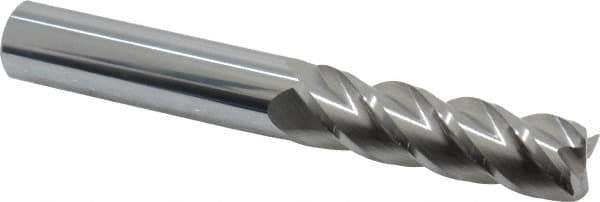 Accupro - 5/8", 4 Flute, Single End, Solid Carbide, 0.02" Corner Radius End Mill - 4-5/8" OAL, 40° Helix, Right Hand Flute, 2-1/8" LOC, Right Hand Cut - Exact Tool & Supply