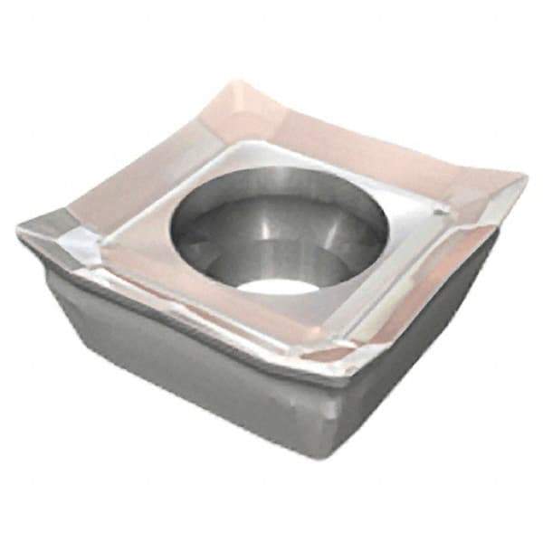 Iscar - QPMR100404 M Grade IC928 Carbide Milling Insert - TiAlN Finish, 0.1764" Thick, 0.4075" Inscribed Circle, 0.4mm Corner Radius - Exact Tool & Supply